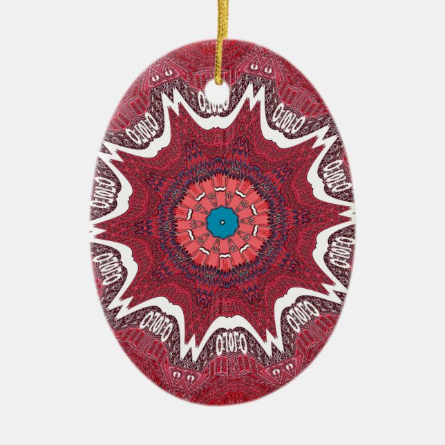 Ornement Ovale En Céramique Motif tribal de l'ethnie Sindh.jpg (Devant)