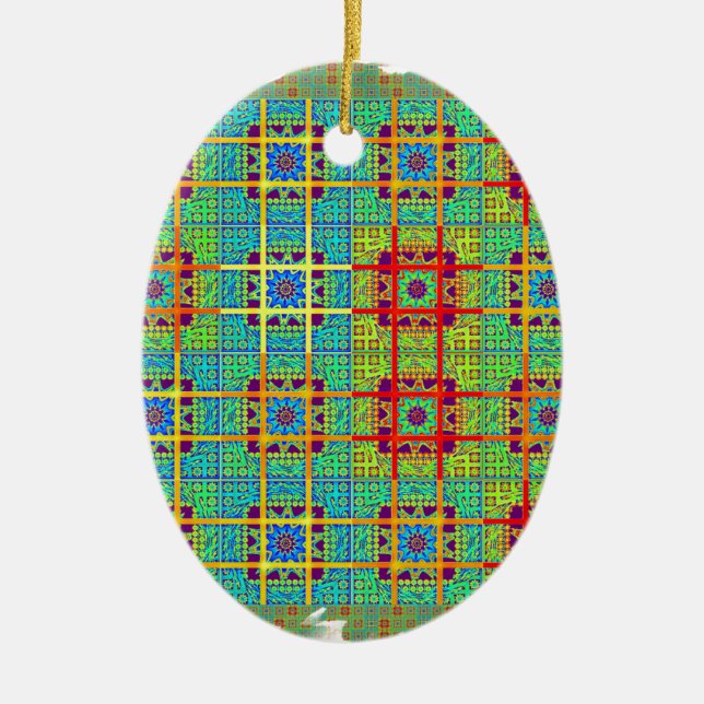 Ornement Ovale En Céramique Motif tribal ethnique.jpg (Devant)