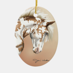 Ornement Ovale En Céramique Mustang Wild Xtend