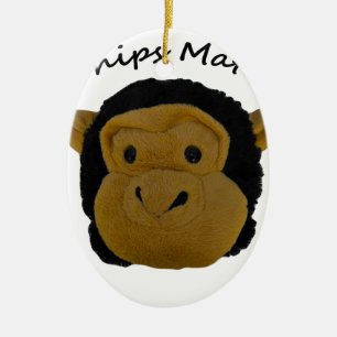 Ornement Ovale En Céramique Navires Mate