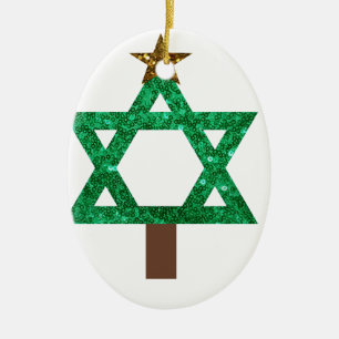 Ornement Ovale En Céramique noël mukkah arbre de noël