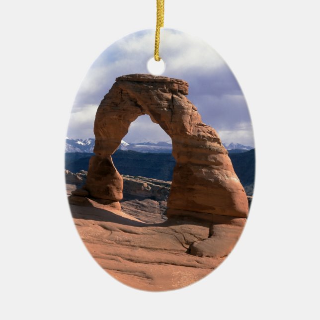 Ornement Ovale En Céramique Parc national des Arches, Utah (Devant)