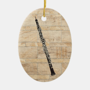 Ornement Ovale En Céramique Pendentif ovale d'ornement de hautbois