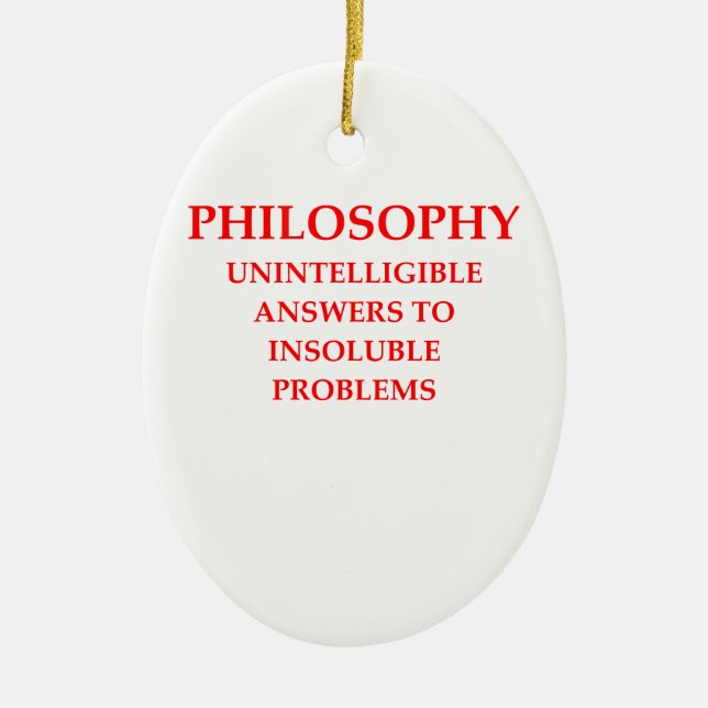 Ornement Ovale En Céramique philosophie (Devant)