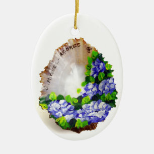 Ornement Ovale En Céramique souvenir des Açores
