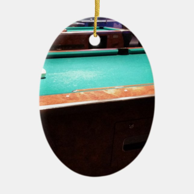 Ornement Ovale En Céramique Temps de piscine (Devant)