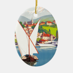 Ornement Ovale En Céramique Thonon Les Bains Français Travel Europe
