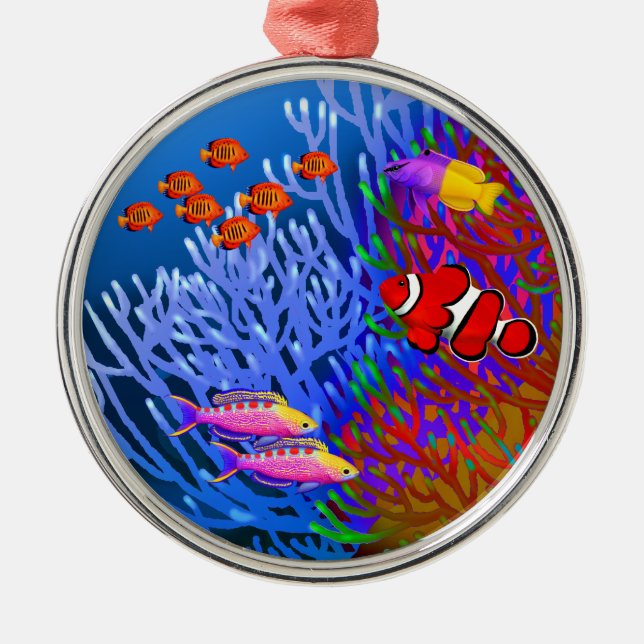 Ornement Pacifique de poissons de récif coralien (Devant)