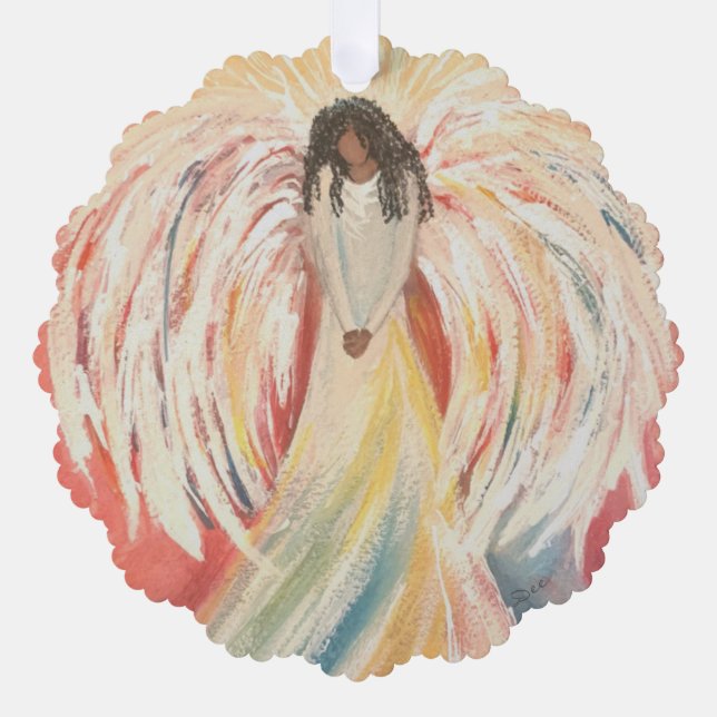 Ornement Papier Angel Prier (Recto)