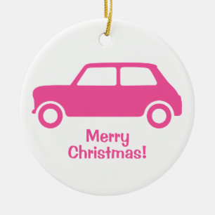 Ornement Passionate Pink Mini Cooper - Personnalis