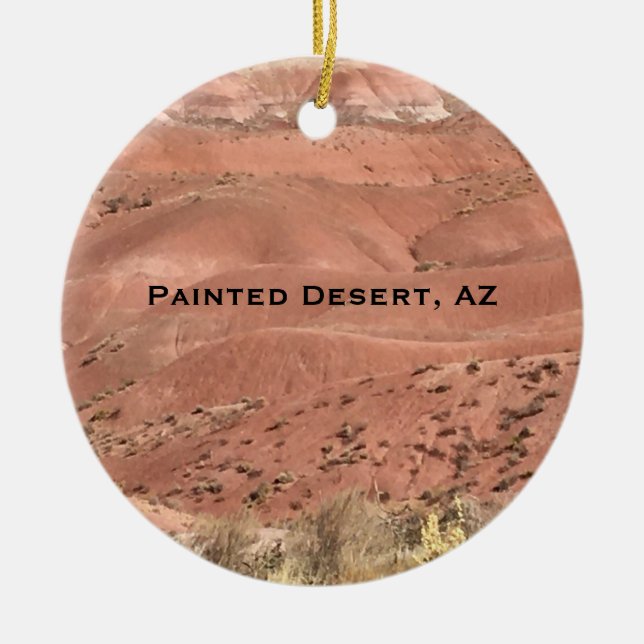Ornement paysager peint du désert de l'Arizona (Devant)