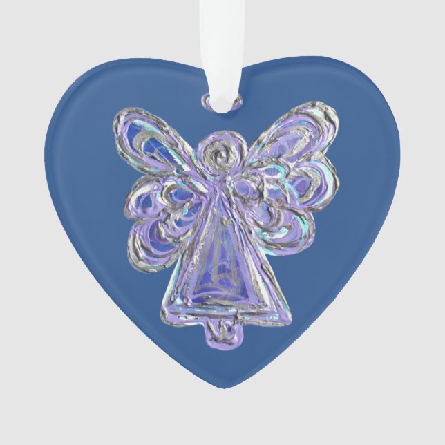 Ornement Pendentif de Noël de l'ange gardien pourp (devant)