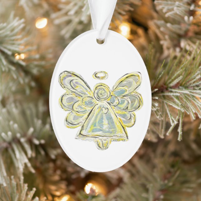 Ornement Pendentif de vacances White Guardian Ange (Arbre)