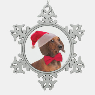 Ornement père Noël Dachshund