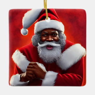 Ornement Père Noël noir