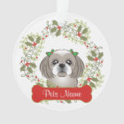 Ornement personnalisable de Shih Tzu