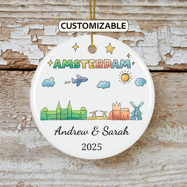 Ornement personnalisé Amsterdam, Pays-Bas (Créateur téléchargé)