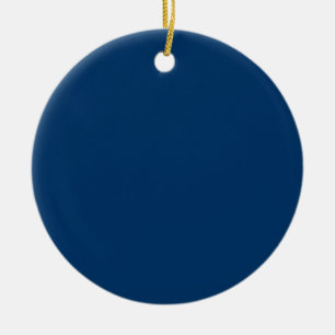 Ornement personnalisé bleu nuit - Commandes en vra