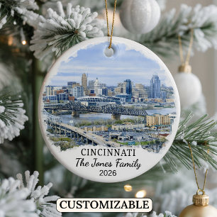 Ornement personnalisé de Cincinnati, Ohio sur mesu