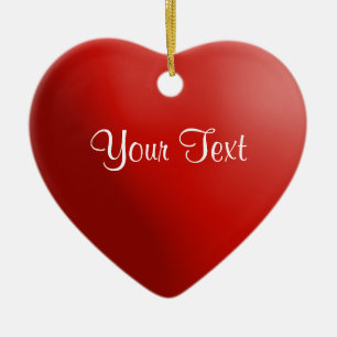 Ornement personnalisé de garde de coeur rouge