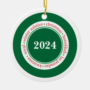 Ornement personnalisé de la saison des fêtes