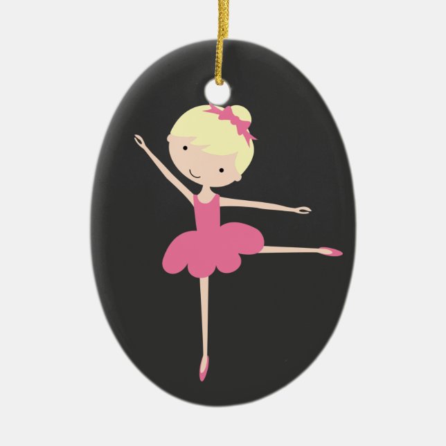 Ornement personnalisé de Noël de ballerine (Devant)