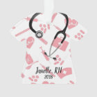 Ornement personnalisé de Noël d'infirmière