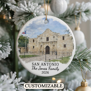 Ornement personnalisé de San Antonio, Texas sur me