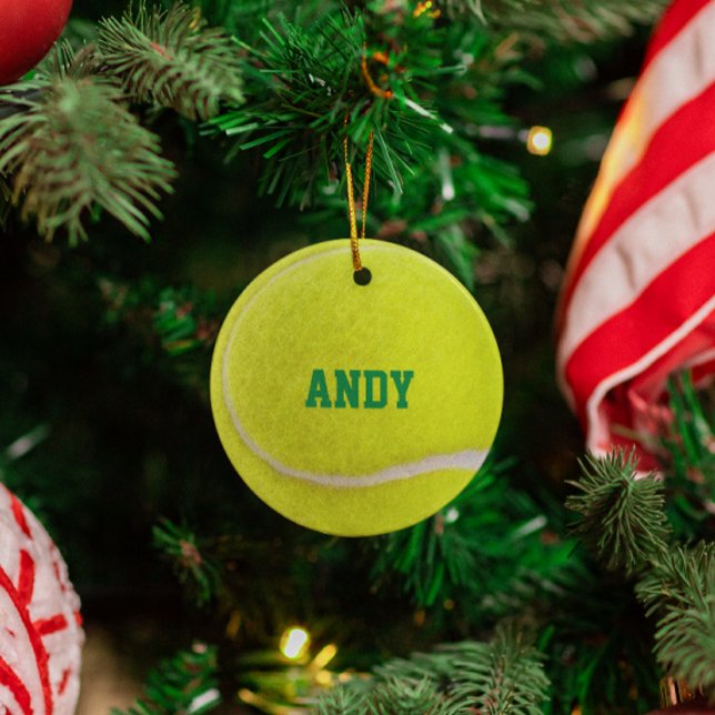Ornement personnalisé de Tennis Lover (Créateur téléchargé)
