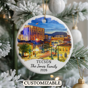 Ornement personnalisé de Tucson, État de l'Arizona