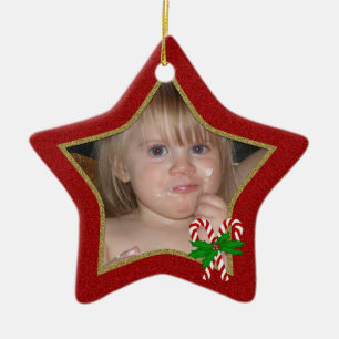 Ornement personnalisé d'étoile de Noël