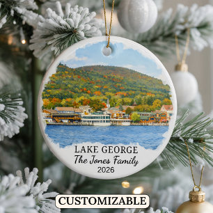 Ornement personnalisé du lac George, sur mesure Ne