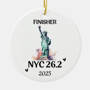 Ornement personnalisé du marathon de New York 2025