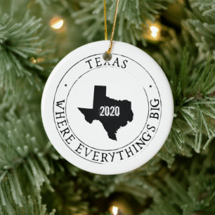 Ornement personnalisé du Texas