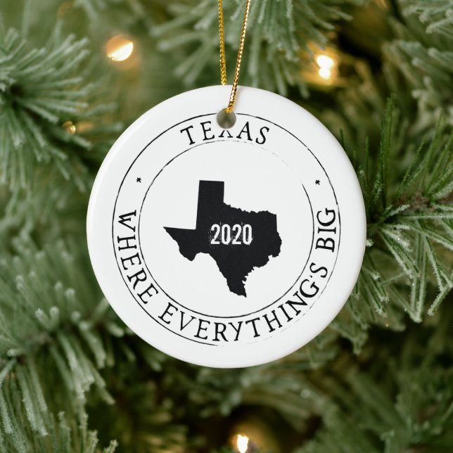 Ornement personnalisé du Texas (Arbre)