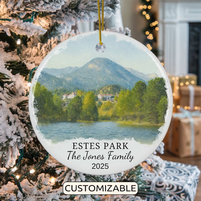 Ornement personnalisé Estes Park, Colorado (Créateur téléchargé)