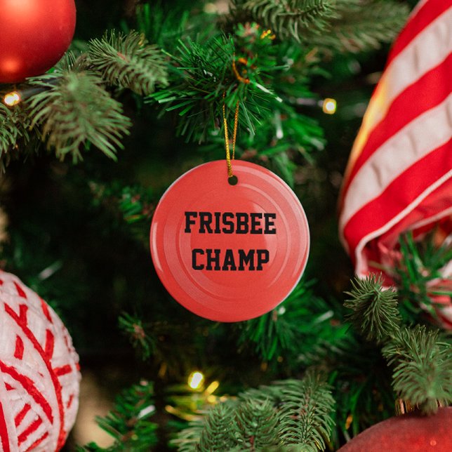 Ornement personnalisé Frisbee Lover (Créateur téléchargé)