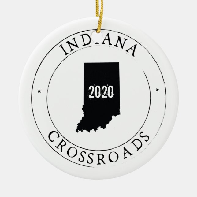 Ornement personnalisé Indiana (Devant)