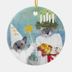 Ornement personnalisé par Lucia de Père Noël des