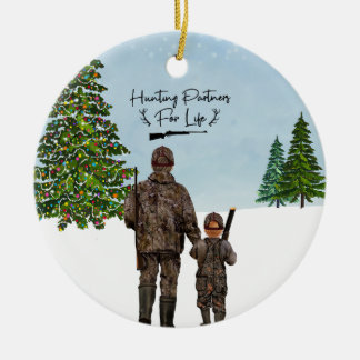 Ornement personnalisé - Partenaires de chasse Noël