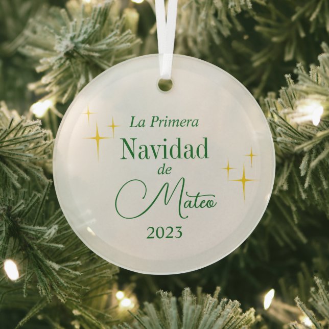 Ornement personnalisé Primera Navidad (Insitu)