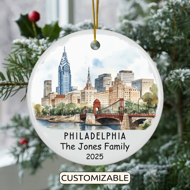 Ornement Philadelphie personnalisé, Pennsylvanie (Créateur téléchargé)