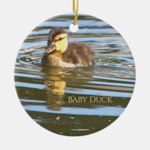 Ornement photo de bébé canard