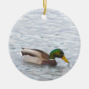 Ornement photo de canard colvert
