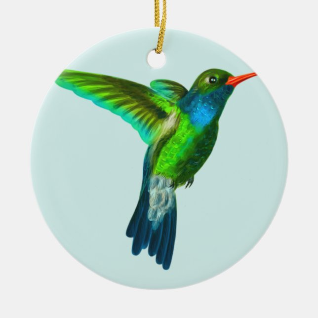 Ornement photo de colibri mignon personnalisé (Devant)