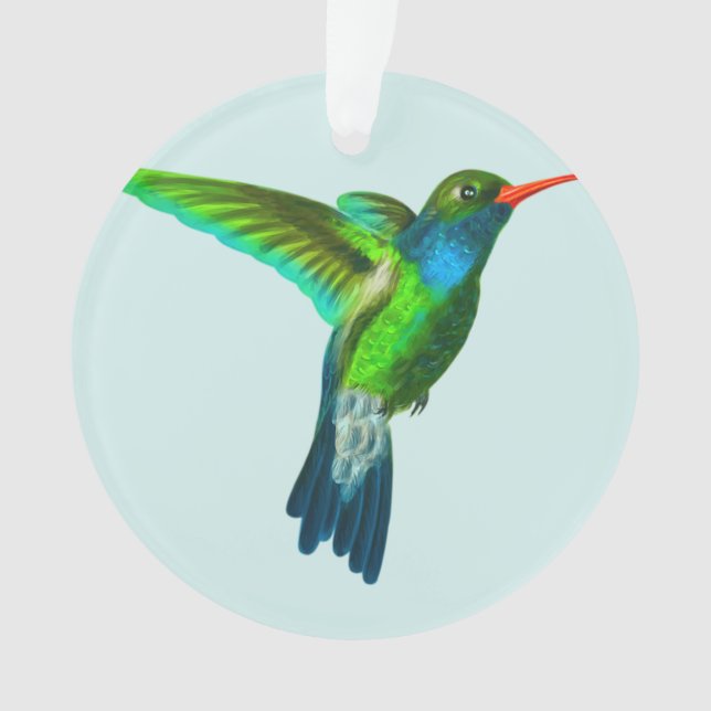 Ornement photo de colibri mignon personnalisé (devant)