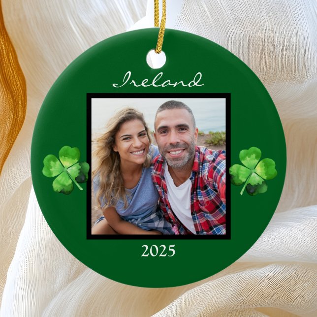 Ornement photo Shamrock d'Irlande (Créateur téléchargé)