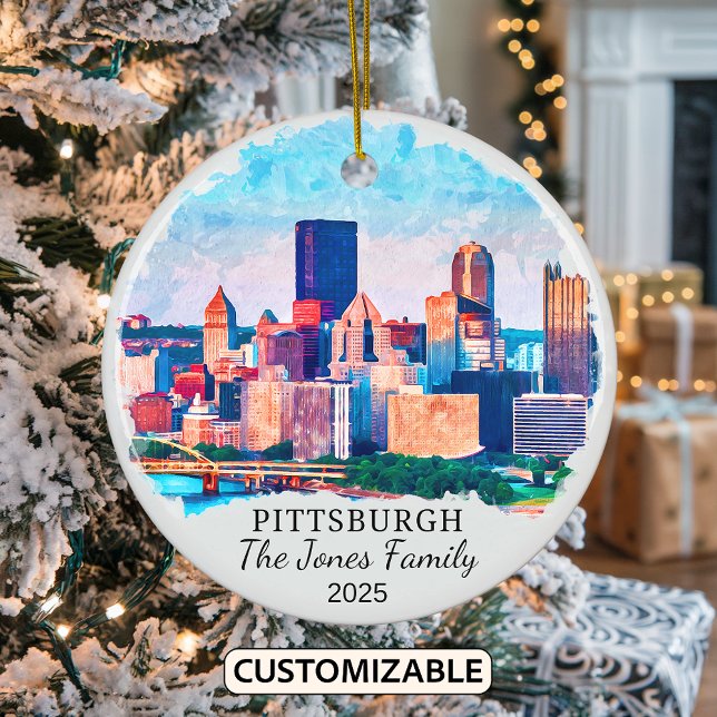 Ornement Pittsburgh personnalisé, Pennsylvanie (Créateur téléchargé)