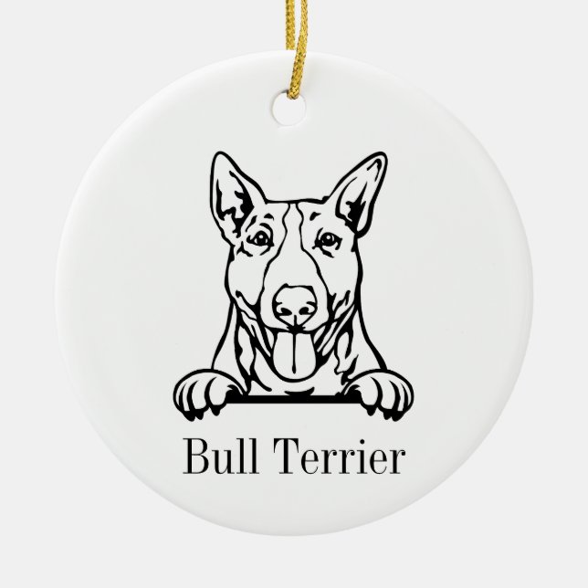 Ornement pour chien Bull Terrier (Devant)