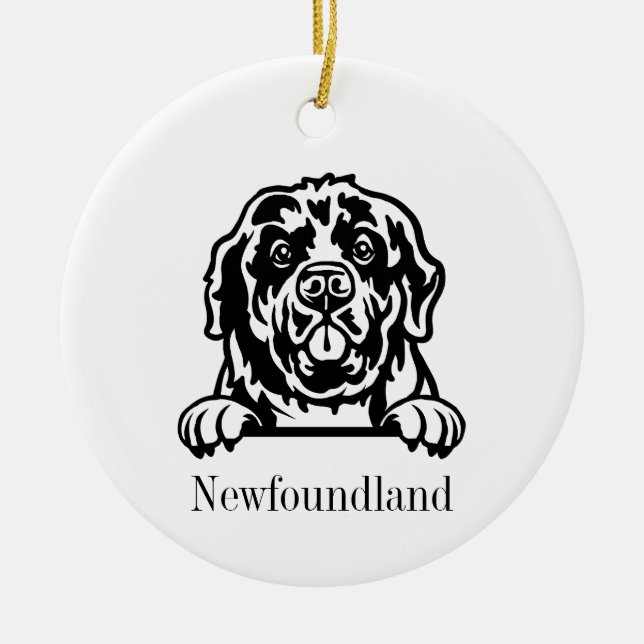 Ornement pour chien de Terre-Neuve (Devant)